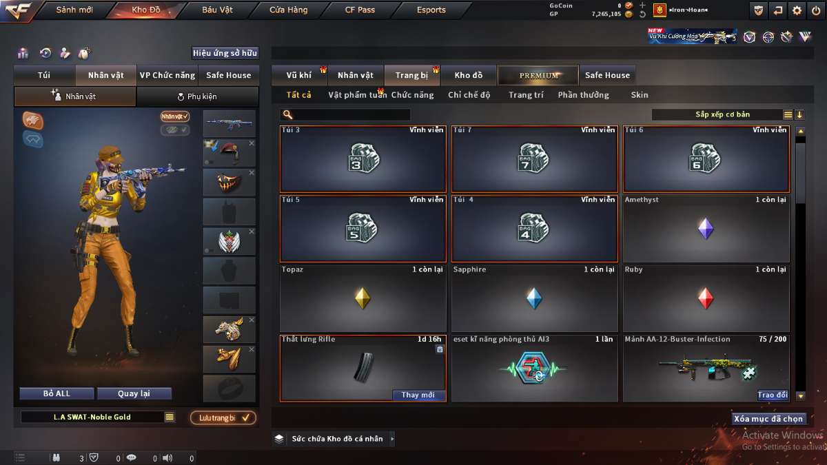 shop acc cf uy tin gia re